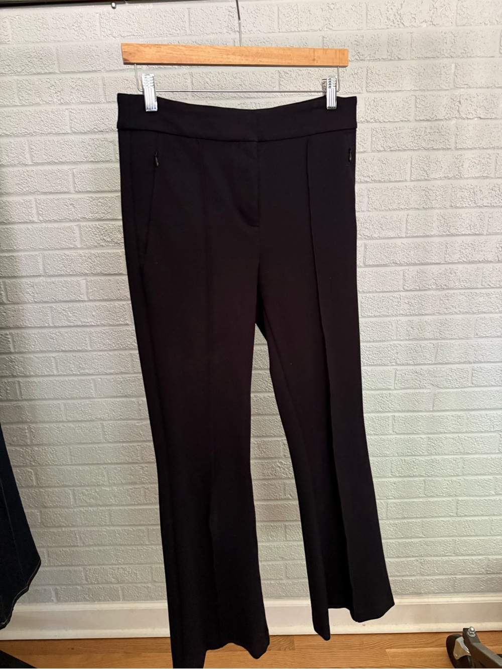 LOFT Versa Black Boot-Cut Dress Pants